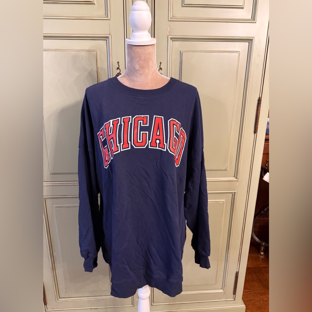 Amazon -Chicago Navy Blue Unisex Sweater
